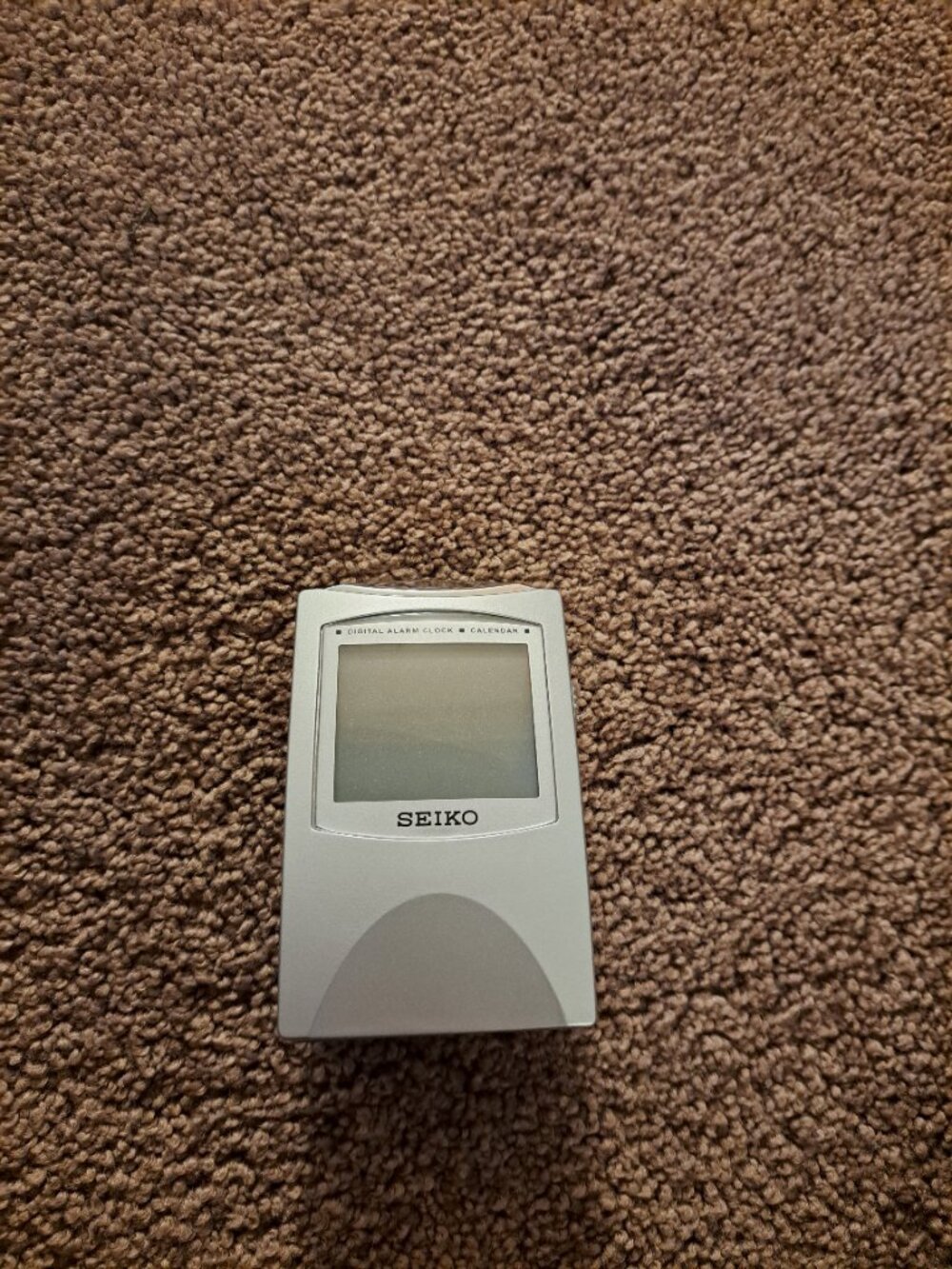 SEIKO Digital Alarm Clock And Calendar QHL005S Silver Compact Portable - Picture 8 of 8